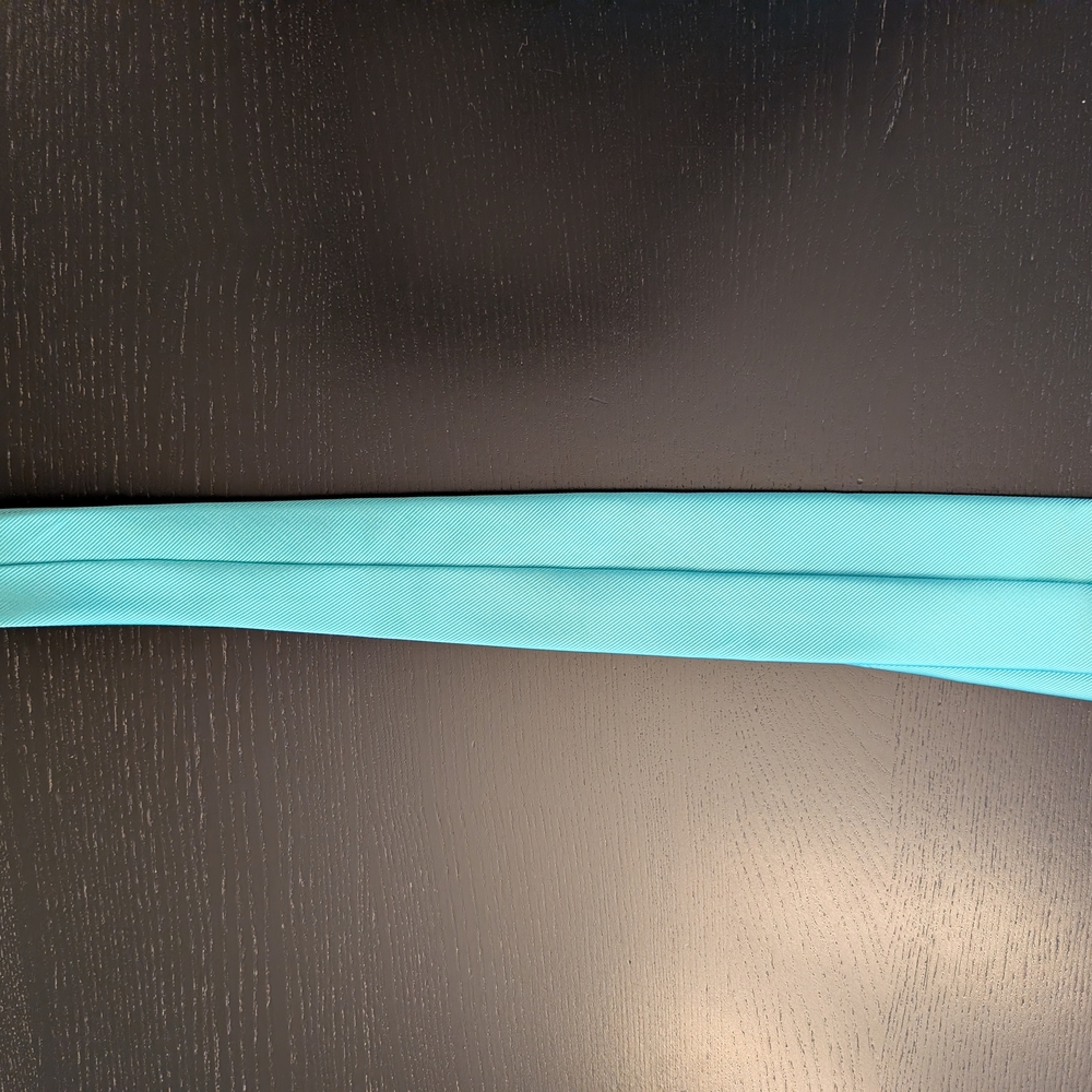 JF J.Ferrar Turquoise Men's Tie - Picture 4 of 8